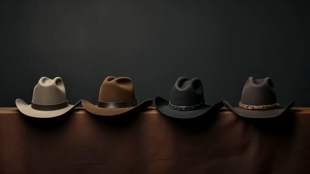 Classic cowboy hat shapes