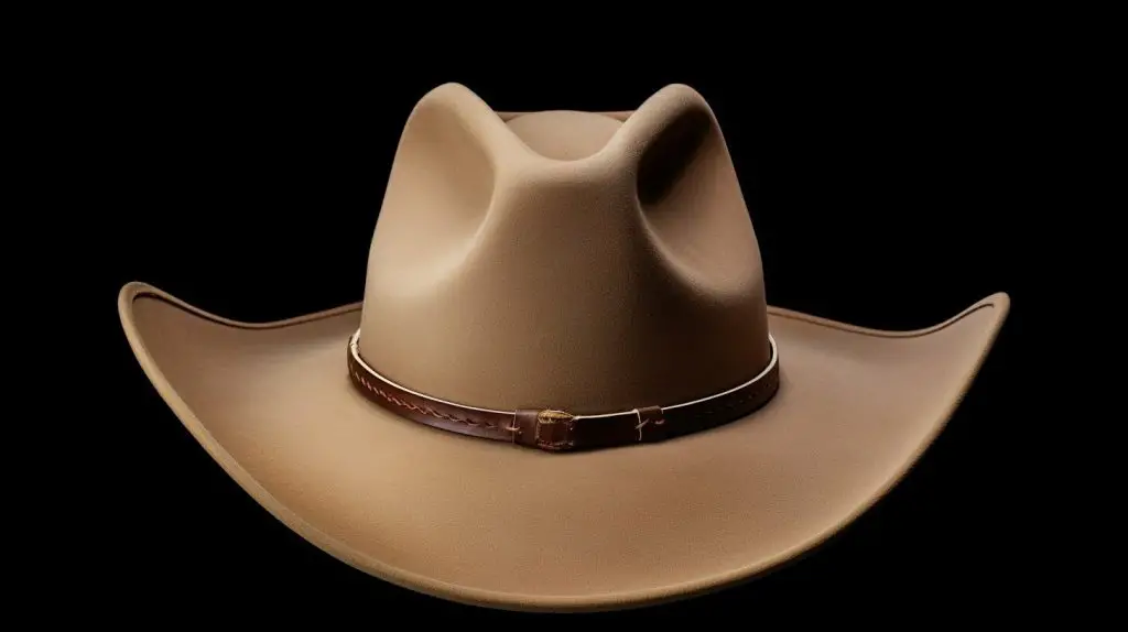 Custom cowboy hat crease