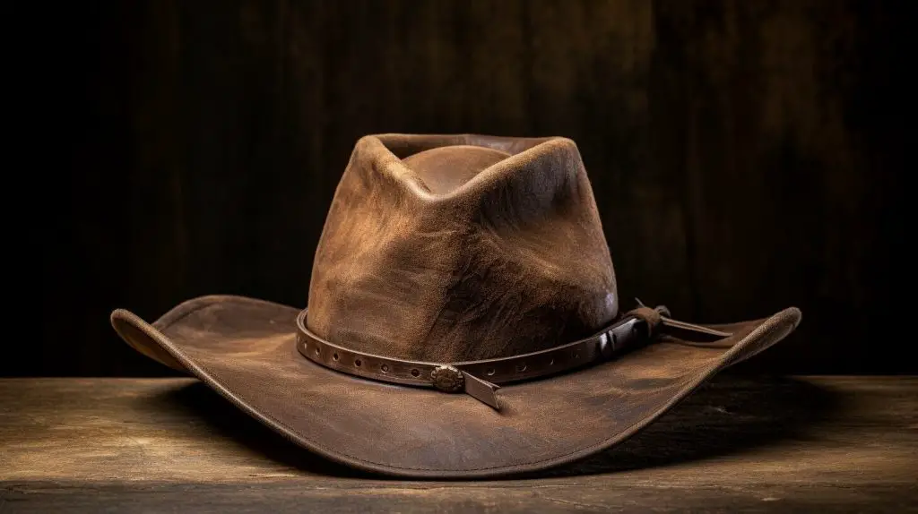 Gus cowboy hat crease example