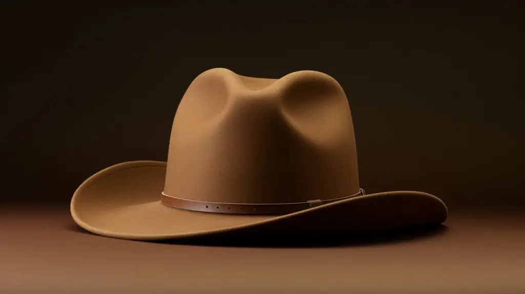 Pinch Front cowboy hat crease example