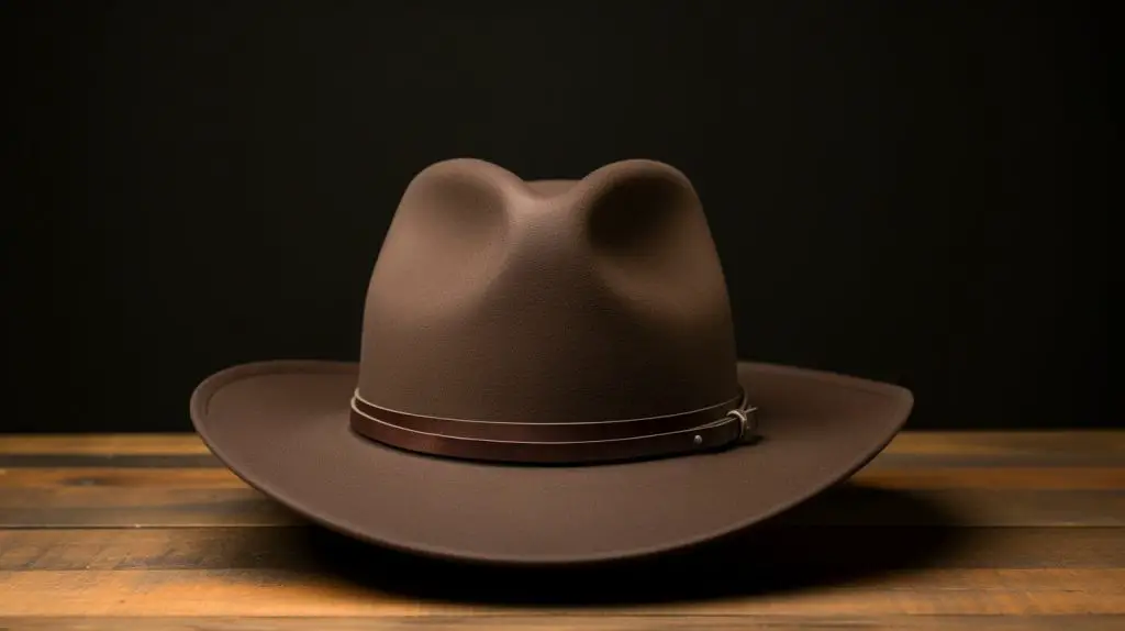 Quigley cowboy hat crease example